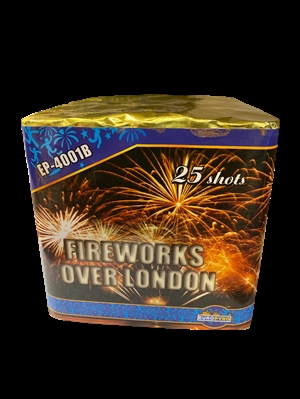 Fireworks Over London - 25 Skuds Fyrværkeri Batteri 20 mm 